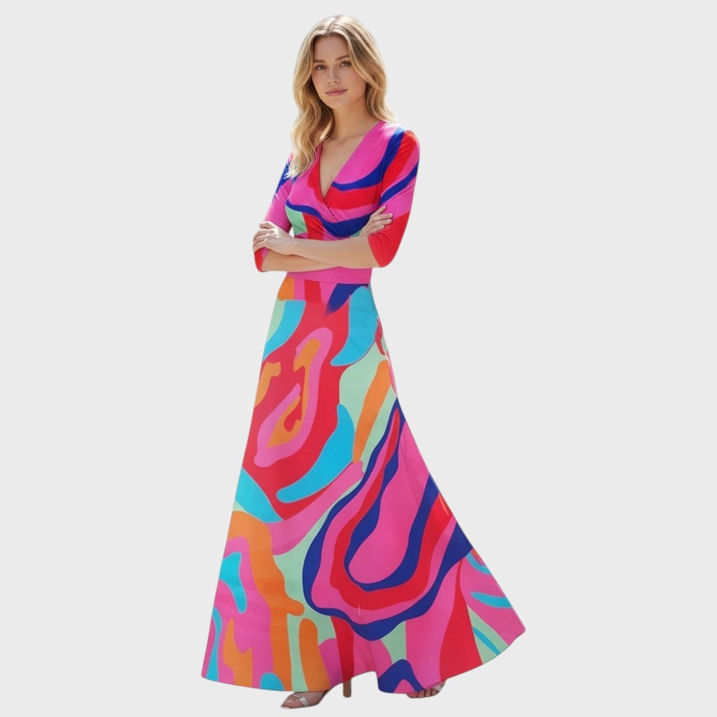 Alma - Rochie Elegantă pentru Femei cu Mâneci